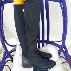 Tory Burch Selden Riding Boots in Black - Size 7.5